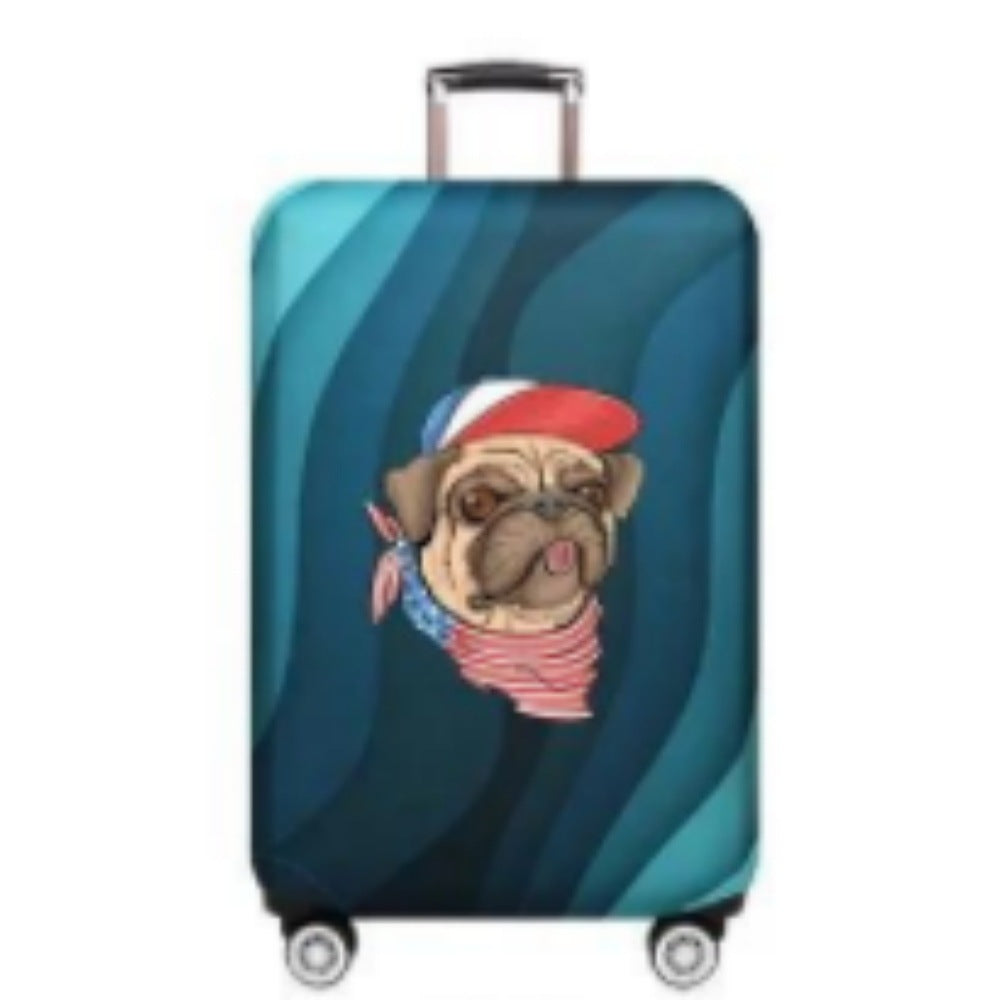 Ladies Hard Shell Suitcase with Playful Animal Design Bowlift