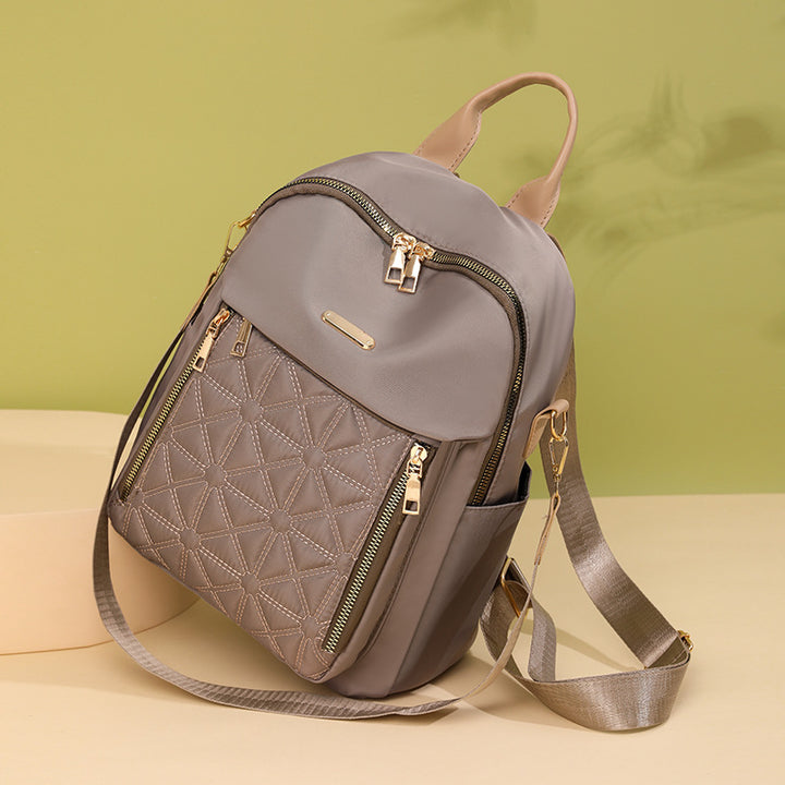 Quilted Multi-Compartment Backpack Bowlift