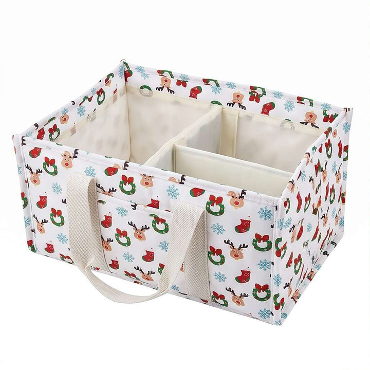 Versatile storage basket with compartments and charming animal motif Bowlift