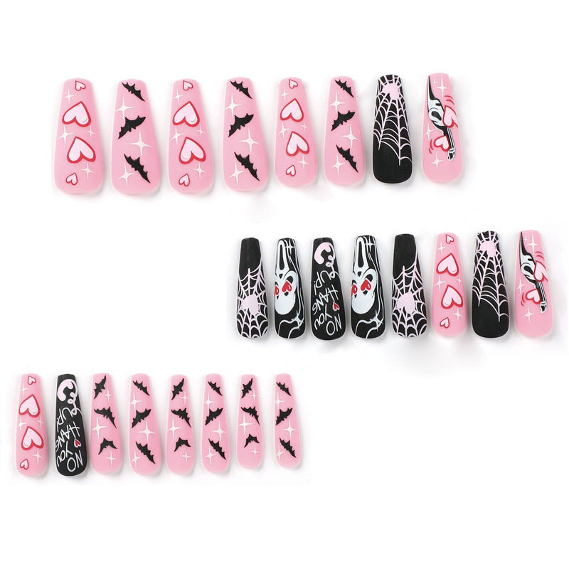 Thematic Halloween Press-On Nail Set Bowlift