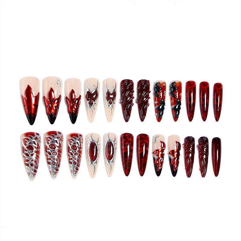 Artistic 3D Nail Tips with Elegant Designs Bowlift