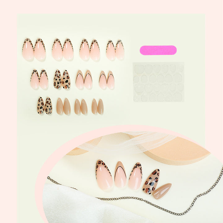 Decorative Stiletto Press-On Nail Set Bowlift