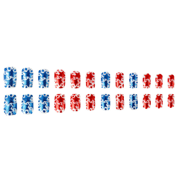 Star-Patterned Press-On Nails Bowlift