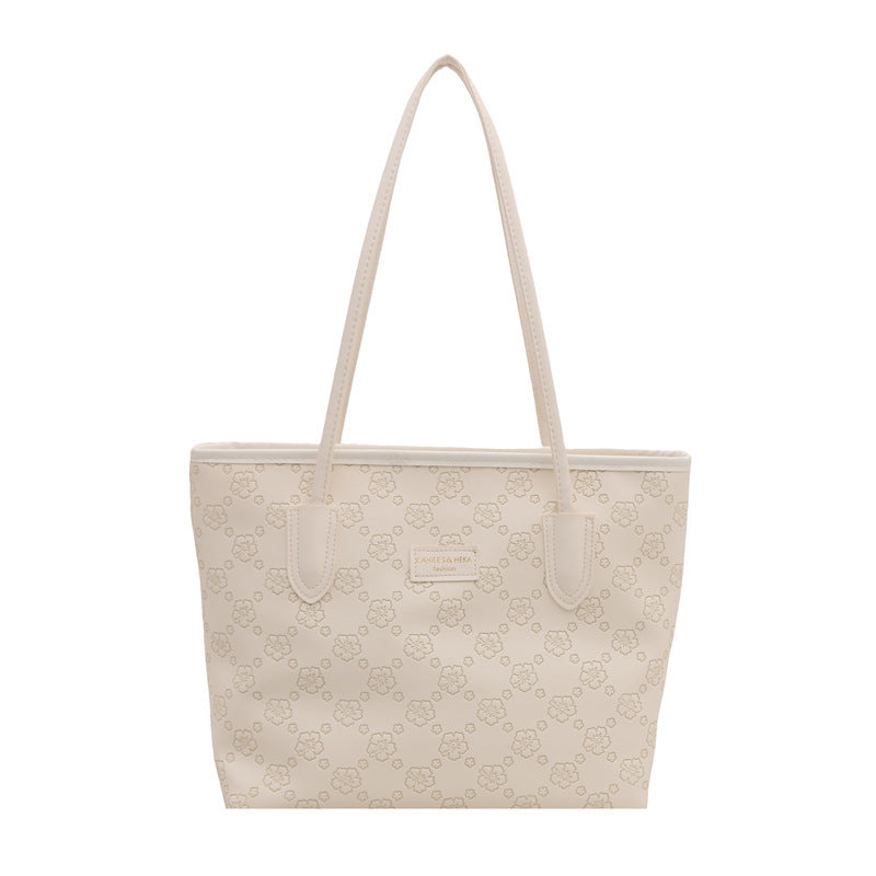 Floral Embossed Tote Bag Bowlift