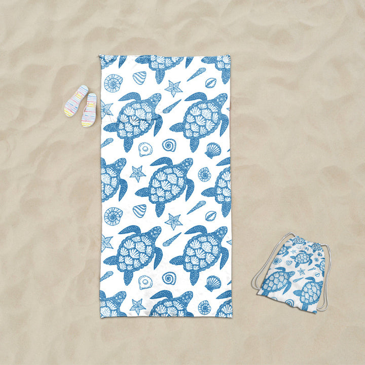 practical beach towel with integrated tote bag design Bowlift