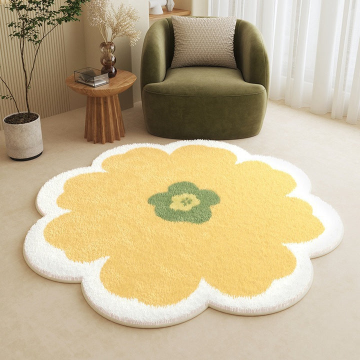 Flower-Shaped Area Rug Bowlift