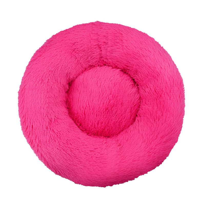 Round Plush  Nest  Dog Bed