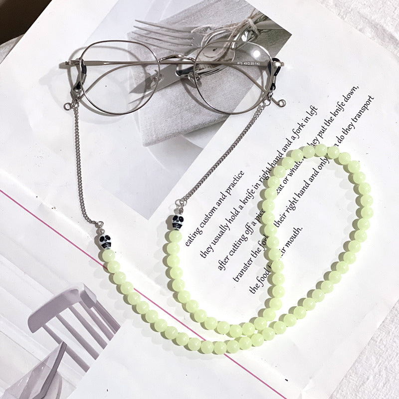 Creative Beaded Eyewear Chain Bowlift