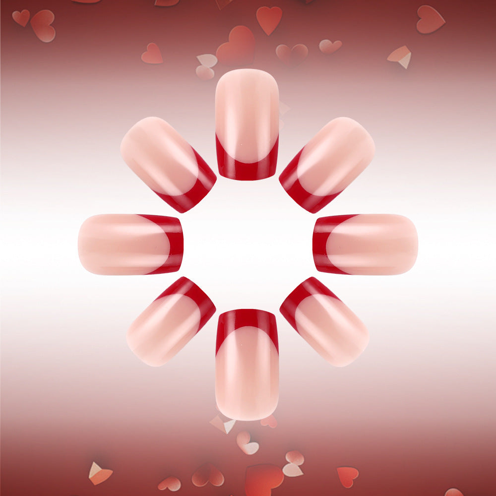 Heart-Embellished Press-On Nails Bowlift