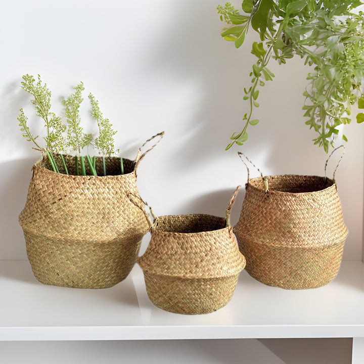 Decorative Woven Storage Basket Bowlift