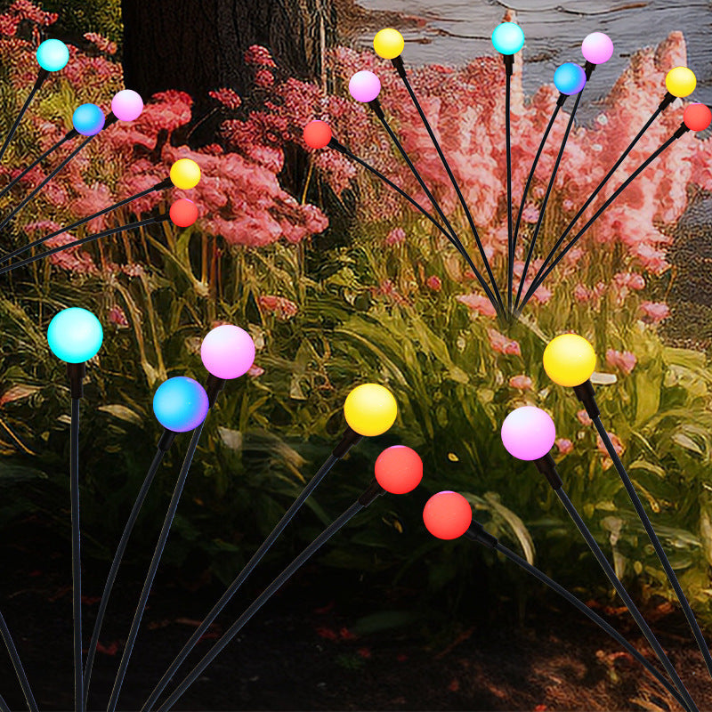 Decorative LED Fiber Optic Flower Stakes Bouquet Bowlift