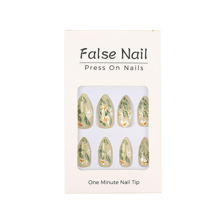 Handmade art nails with floral accents Bowlift