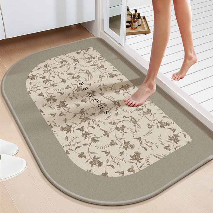 Non-Slip Inspirational Bathroom Mat Bowlift