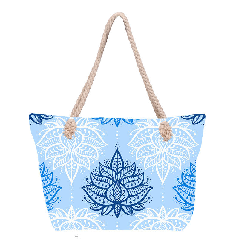 Beach bag with floral pattern Bowlift