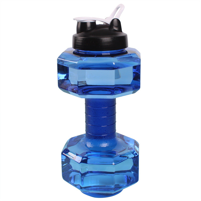 Unisex Fitness Water Bottle in Original Dumbbell Shape Bowlift