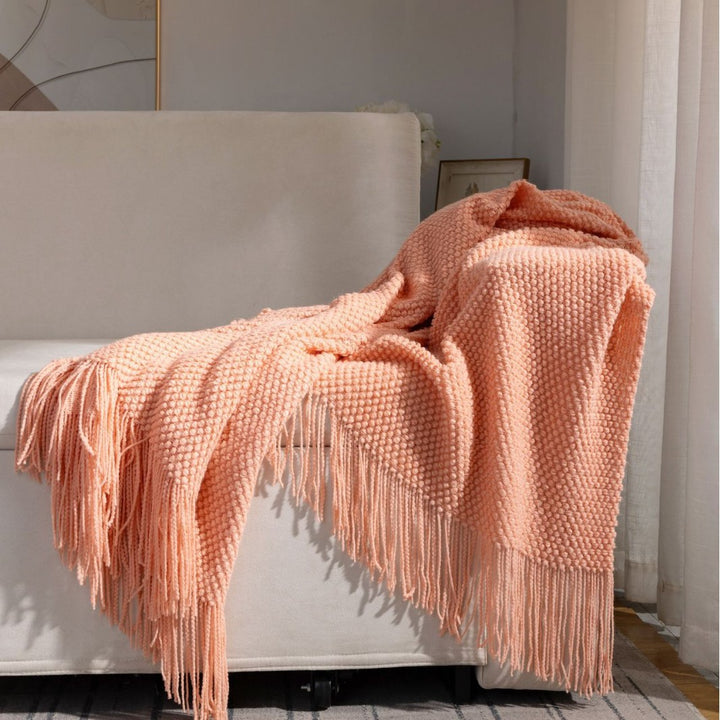 Textured Cozy Throw Blanket