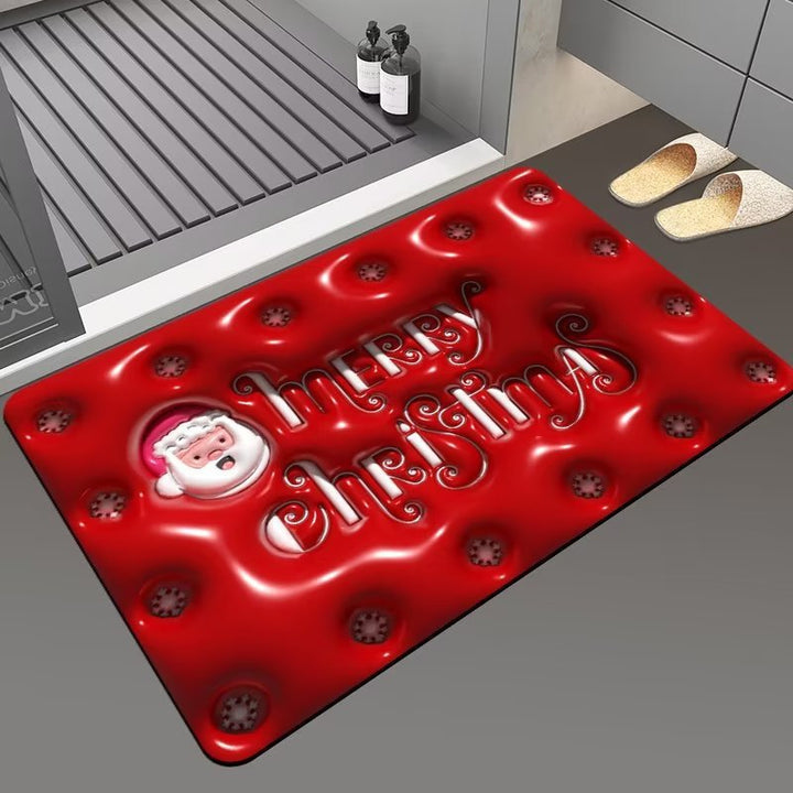 Christmas Themed Floor Mat Bowlift