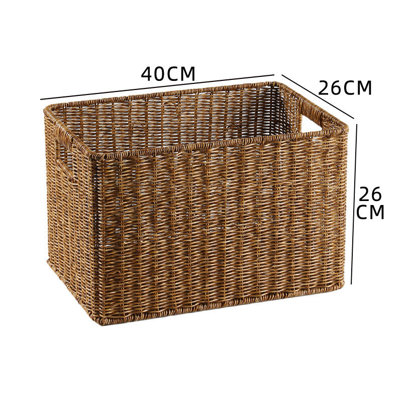 Home Storage Wicker Basket Bowlift