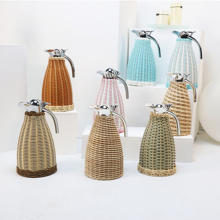Decorative Woven Pitcher Bowlift