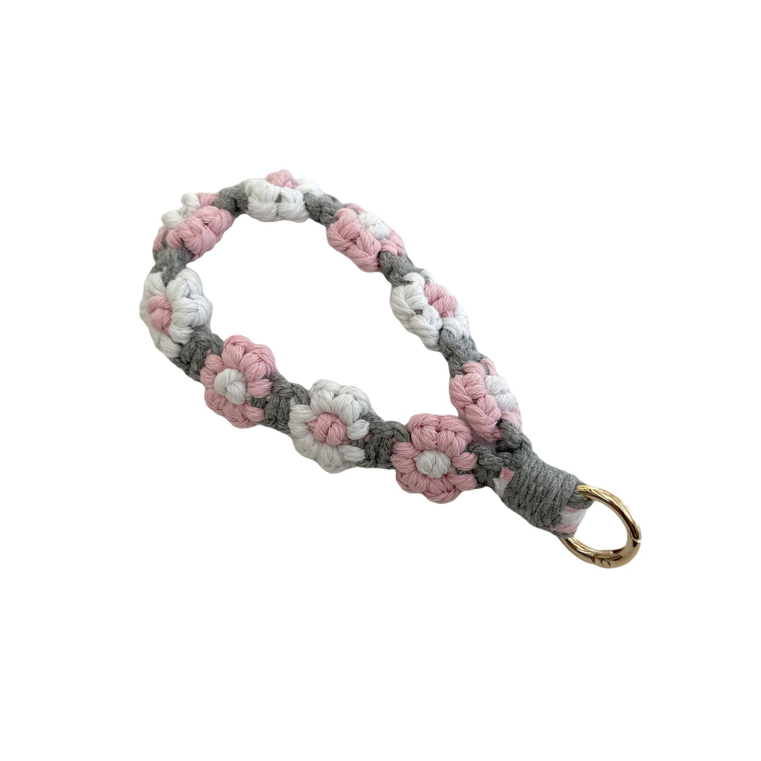 Floral Macrame Keychain Holder Bowlift