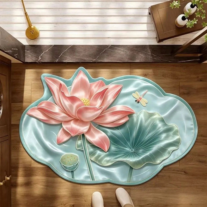 Floral Lotus Shaped Mat Bowlift