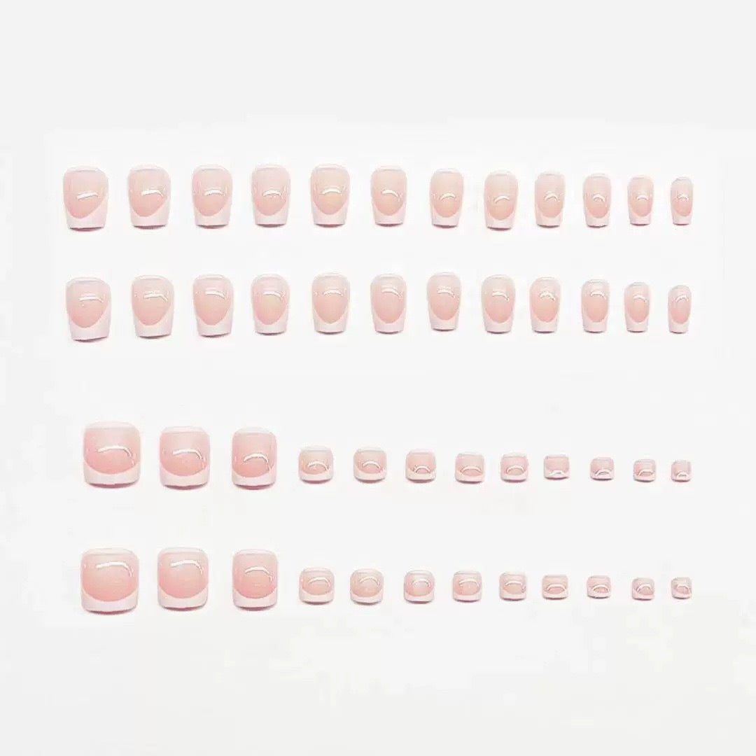 French Tip Nail Art Set Bowlift