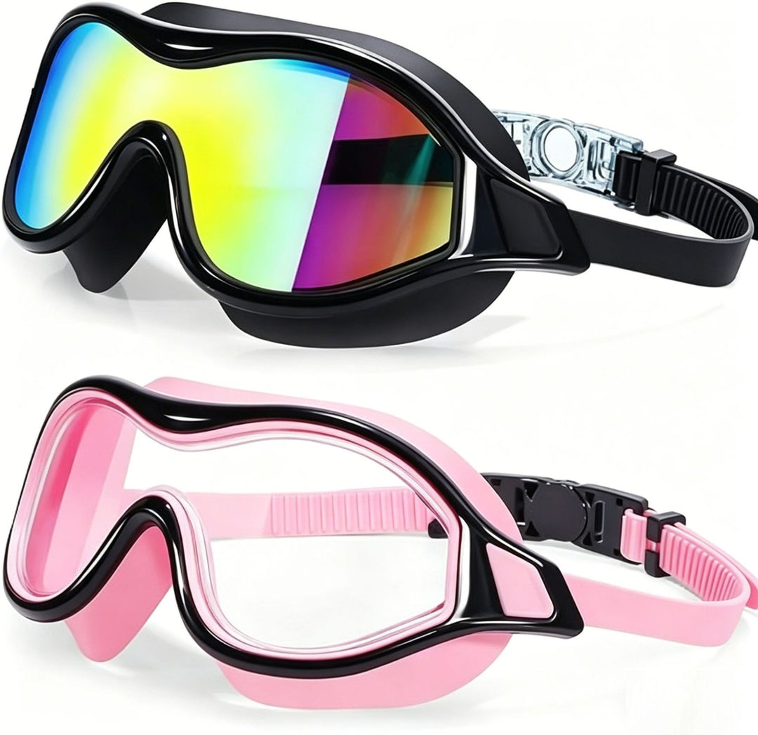 Swim mask with ergonomic design Bowlift