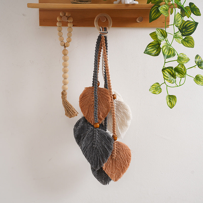 Macrame Leaf Wall Hanging Decor Bowlift