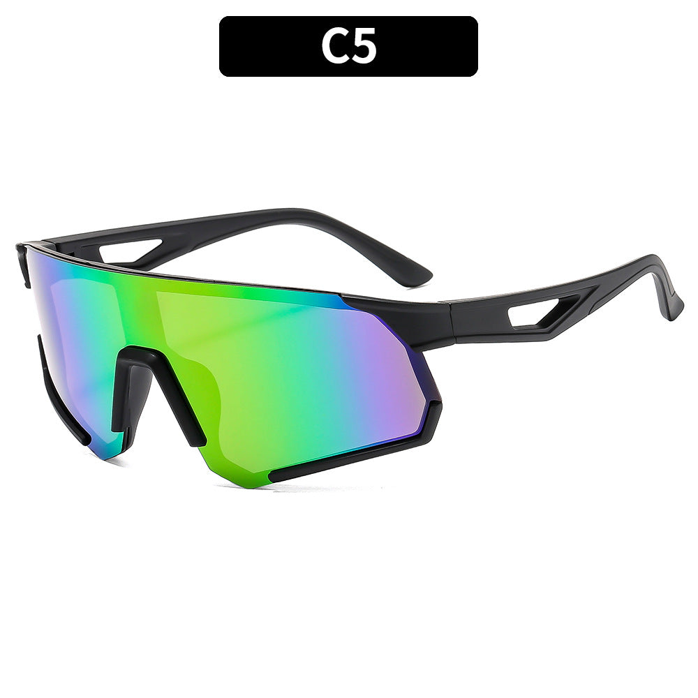 Futuristic Wraparound Shield Sunglasses