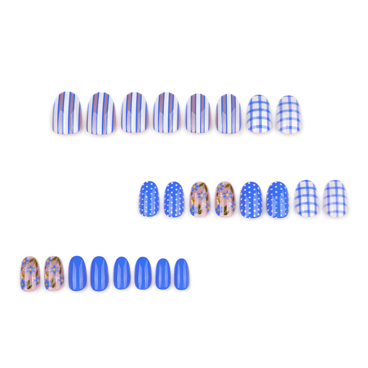 Artful Nail Art with Floral and Geometric Designs Bowlift
