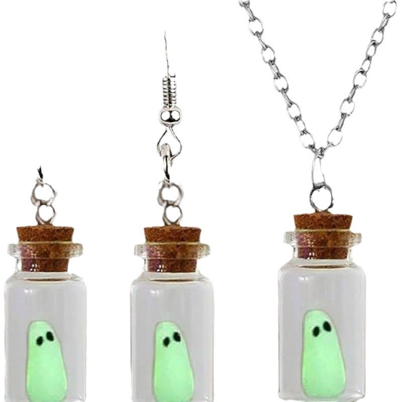 Ghost-In-A-Jar Dangle Earrings Bowlift