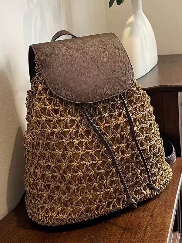 Handcrafted backpack bag made of natural material Bowlift
