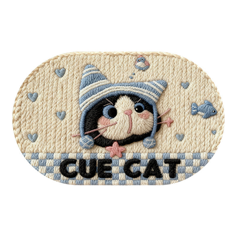 Decorative Cat-Themed Bath Mat Bowlift