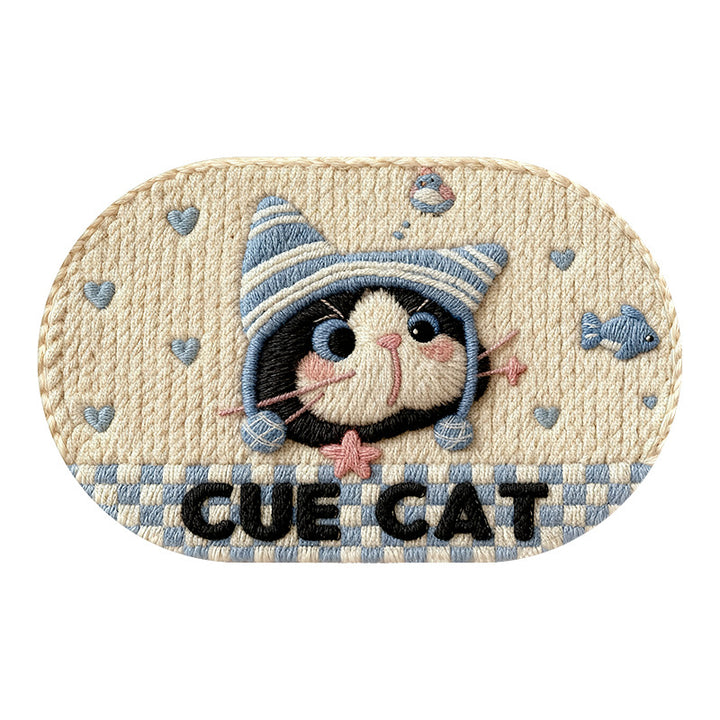 Decorative Cat-Themed Bath Mat Bowlift