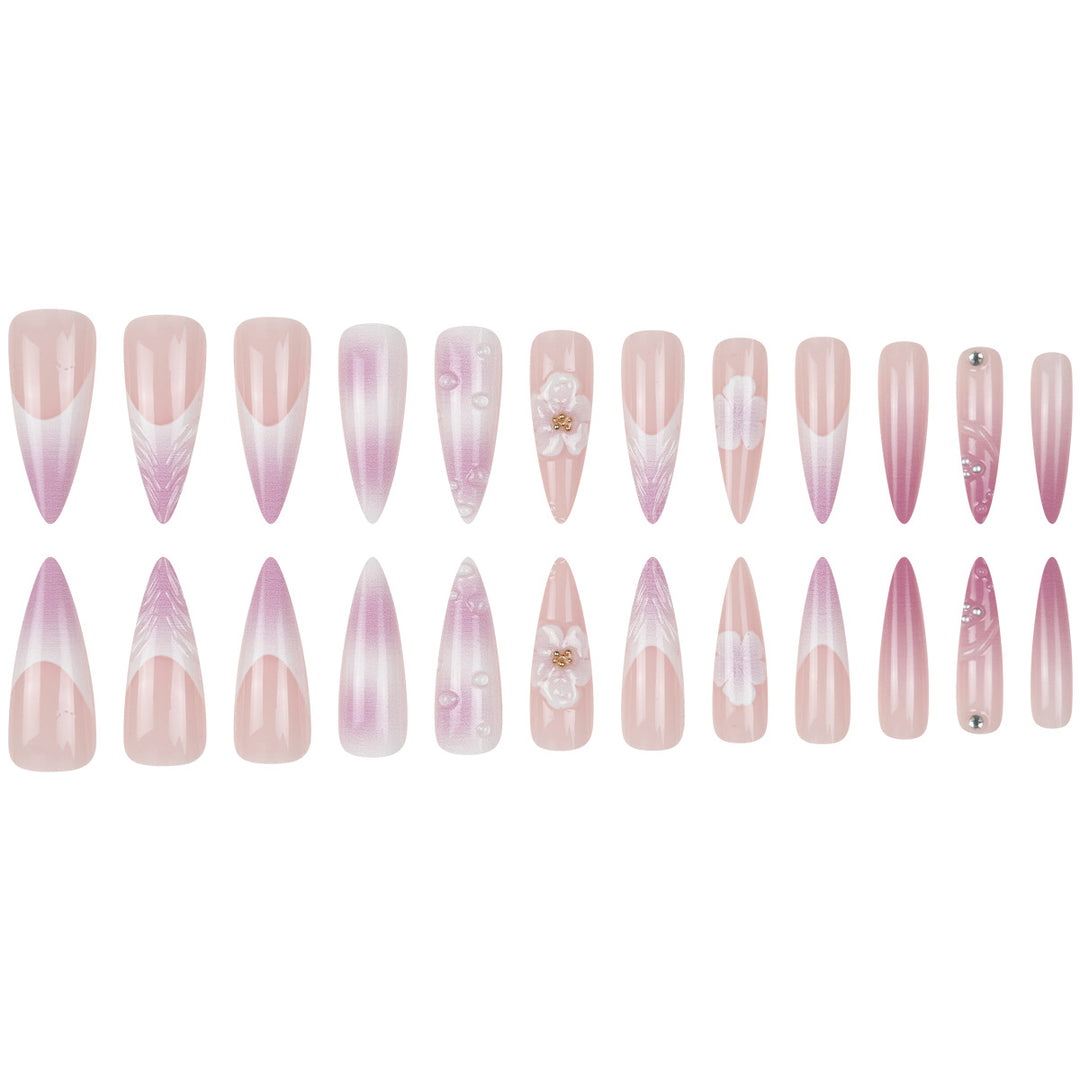 Elegant Floral Design Press-On Nails Bowlift 1789086047