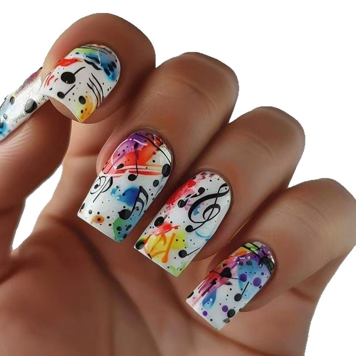 Creative Art Nails with Musical Design Bowlift