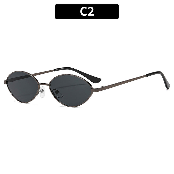 Vintage-Inspired Oval Sunglasses