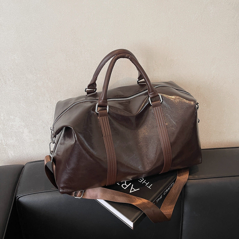 Elegant Travel Bag Made of High-Quality Artificial Leather Bowlift