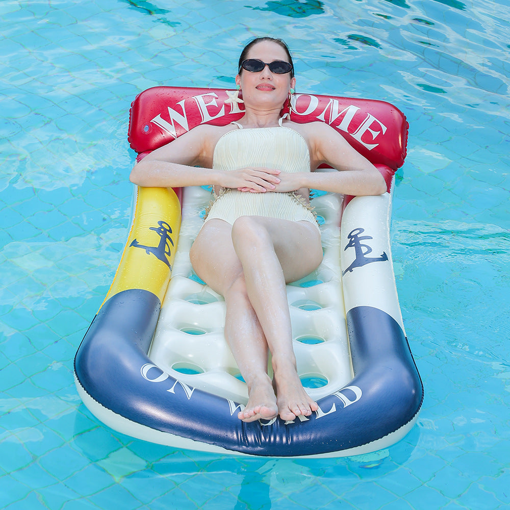 Women's Inflatable Relax Lounger with Maritime Design Bowlift