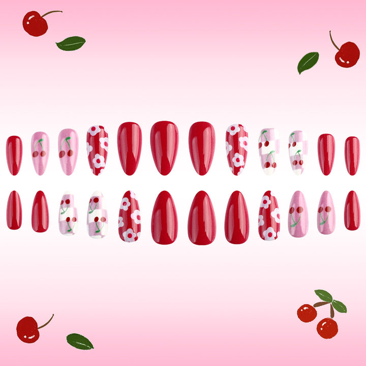 Artistic Cherry Blossom Nail Art Design Bowlift