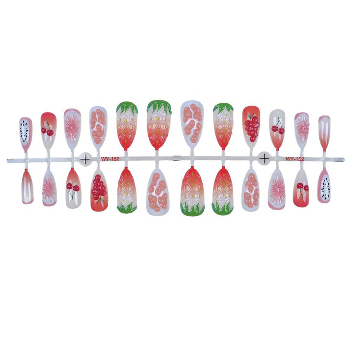 Fruit-Themed Press-On Nail Art Set Bowlift