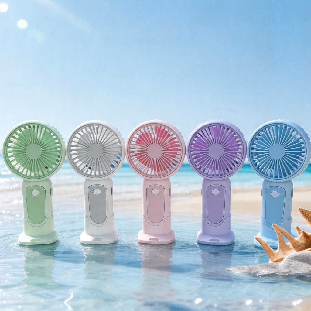 Ladies portable USB mini fan with ergonomic handle Bowlift