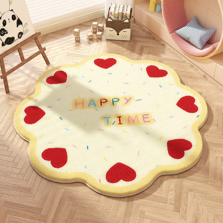 Playful Round Area Rug