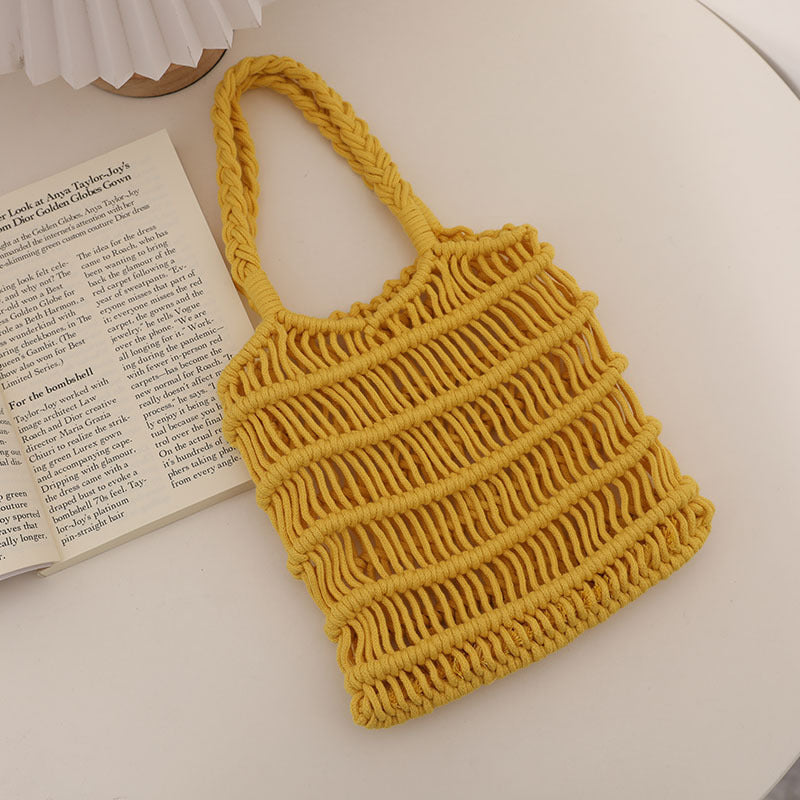 Braided Macrame Shoulder Bag Bowlift