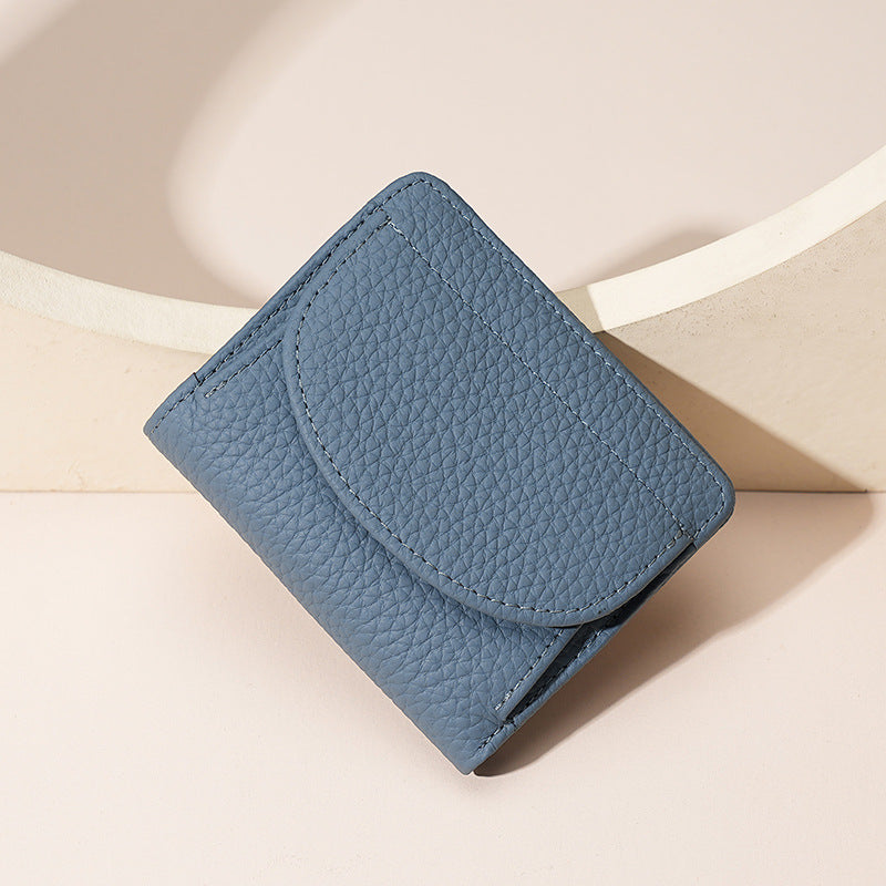 Textured Leather Cardholder Wallet