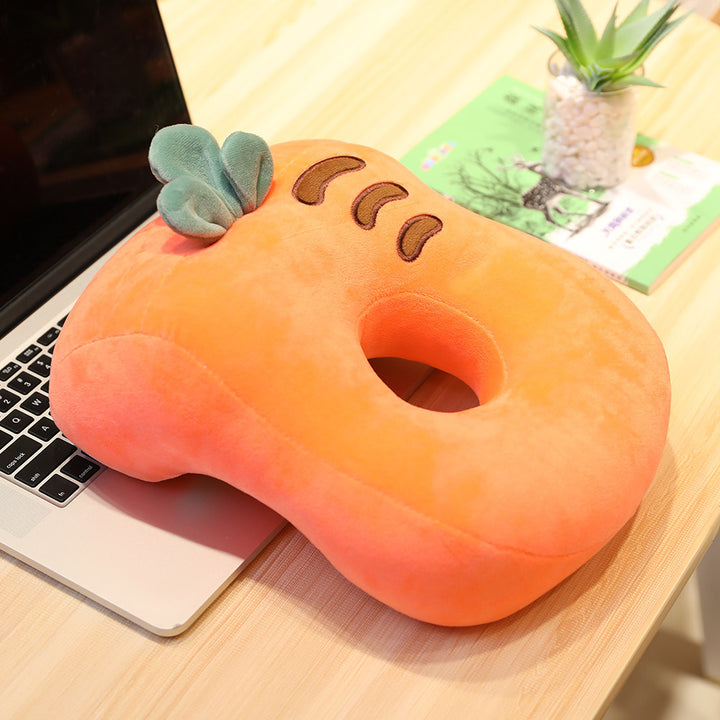 Plush neck support pillow in carrot shape Bowlift