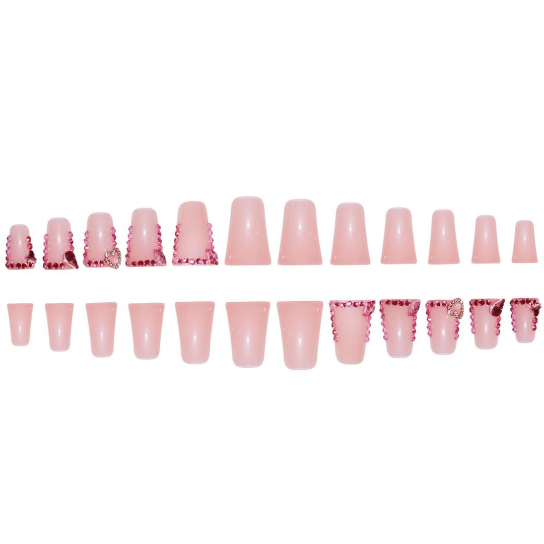 Elegant Rhinestone Embellished Press-On Nails Bowlift
