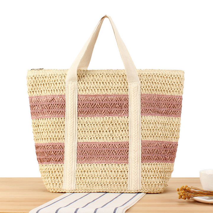 Shopping basket in modern wicker design with sturdy carrying handles Bowlift