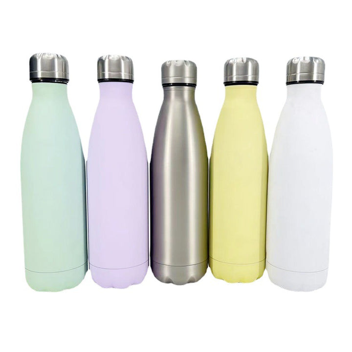 Women stylish stainless steel drinking bottle with anti-slip silicone sleeve Bowlift