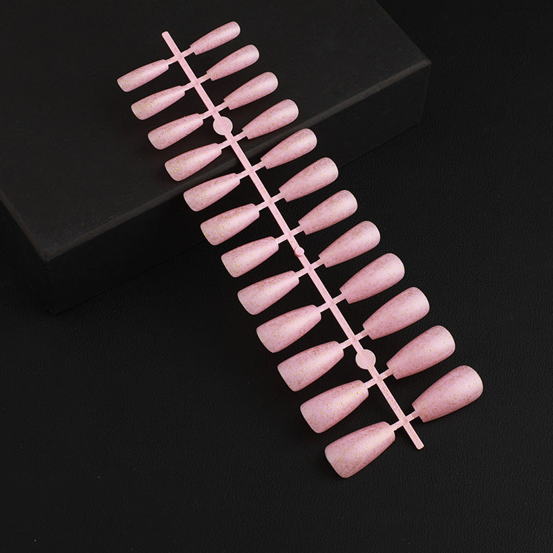 Artificial Nail Set with Elegant Glitter Effect Bowlift